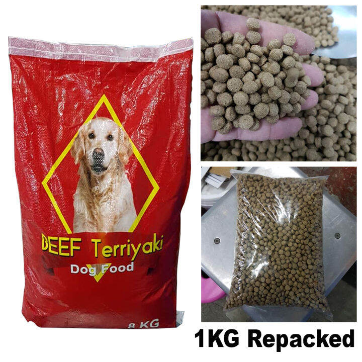 BEEF TERIYAKI Dog Food REPACKED 1kg Lazada PH