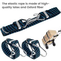 ✥► 58cm Flat High Elastic Strap For Goods Binding Rope With Hook Cargo Elasticity Luggage Bands Width 30mm Elastic Bungees Cords