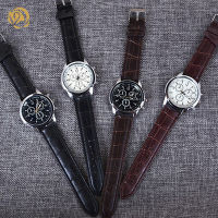 POS Men Business Watch นาฬิกาข้อมือ Unique Luxury Sport Alloy Band Round Dial Quartz Men Business Watch Wrist Watch Quartz Watch Quartz Movement แฟชั่นผู้ชายผู้หญิง【 Fast Delivery】