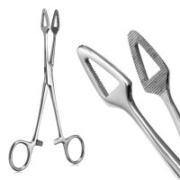 1PC Waterdrop Shaped Slotted Locking Pennington Forceps 16cm Surgical Steel Body Ear Nose Navel Piercing Plier Tattoo Clamp Tool