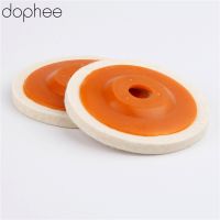 Dophee แผ่นล้อทนทานวูลสำหรับขัด100มม. แผ่นกำมะหยี่ขัดถูล้อบดมุมสำหรับแก้วเซรามิกหินอ่อนโลหะ1ชิ้น