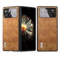 เคสสำหรับ Xiaomi โทรศัพท์ลายลิ้นจี่ย้อนยุค,5AceShop PU คละแบบ3ชั้น