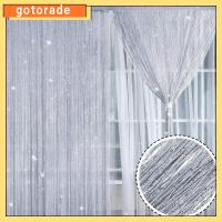 GOTORADE เทศกาล การเข้ารหัสตัวหนา ผ้าม่านหน้าต่าง ตกแต่งงานแต่งงาน ส่องแสง พู่ แผงจอ ม่านสตริงแวววาว ประตูบินจอ แขวนผ้าม่านลูกปัด