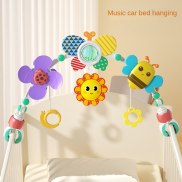 Chuông giường cho bé Đồ chơi trẻ em xe đẩy vòm âm nhạc Rattle Clip có thể