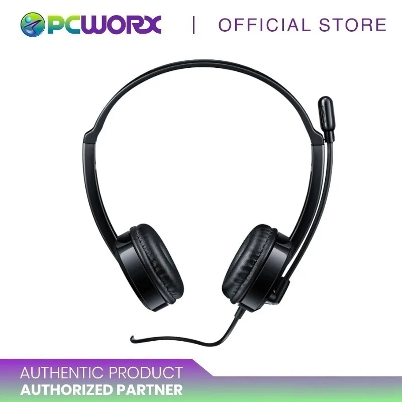 COD Rapoo H100 3.5mm Audio Port H120 USB Wired Stereo Headset