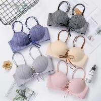 พร้อมสต็อกฤดูร้อนลูกไม้ชุดชั้นในรวบรวม Bra One-piece Bra โดยไม่ต้องเหล็ก Rims Breathable Bra ที่ไม่มีสายหนัง