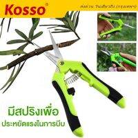 Kosso หัวตรง กรรไกรสำหรับตัดแต่งกิ่งไม้, กรรไกรตัดแต่งกิ่งอุปกรณ์ตัดแต่งกิ่งในสวนตัดแต่งต้นไม้ในบ้าน (1ชิ้น) 1301 2SA