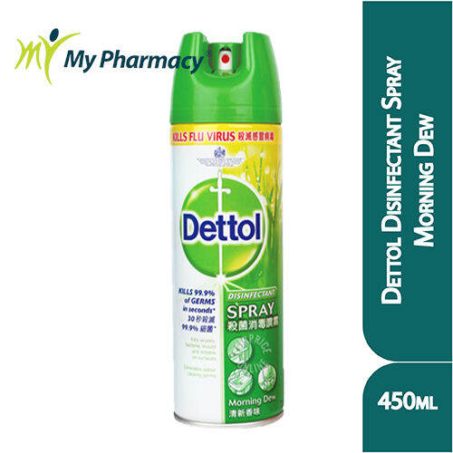 DETTOL DISINFECTANT SPRAY MORNING DEW 450ML Lazada