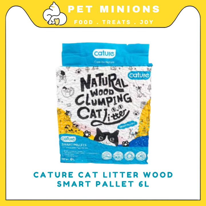 Cature Natural Wood Clumping Cat Litter Smart Pellets 6L (2.4kg