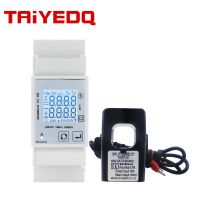 TAC2100CT เครื่องวัดพลังงานไฟฟ้าเฟสเดียว30V RS485พัลส์/modbus เอาต์พุตวัด KWh V A P F