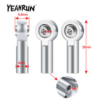 YEAHRUN 10ชิ้น26มิลลิเมตร M4โลหะลิงค์ก้านบอลสิ้นสุดนาฬิกาฉลาดกระทู้สำหรับ Axial SCX10 II 90046 110 RC ตีนตะขาบรถยนต์รถบรรทุกอุปกรณ์เสริม