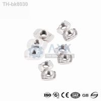 ▽  100pcs 50 pcs  M3/M4/M5x10x6 For 20 Series Slot T-nut Sliding T Nut Hammer Drop In Nut Fasten Connector 2020 Aluminum Extrusions