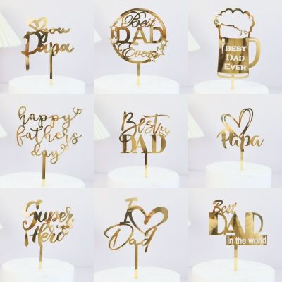 【CW】✧℗♕  Happy Fathers Day Best Dad Ever Decoration Decorating Baking Tools I