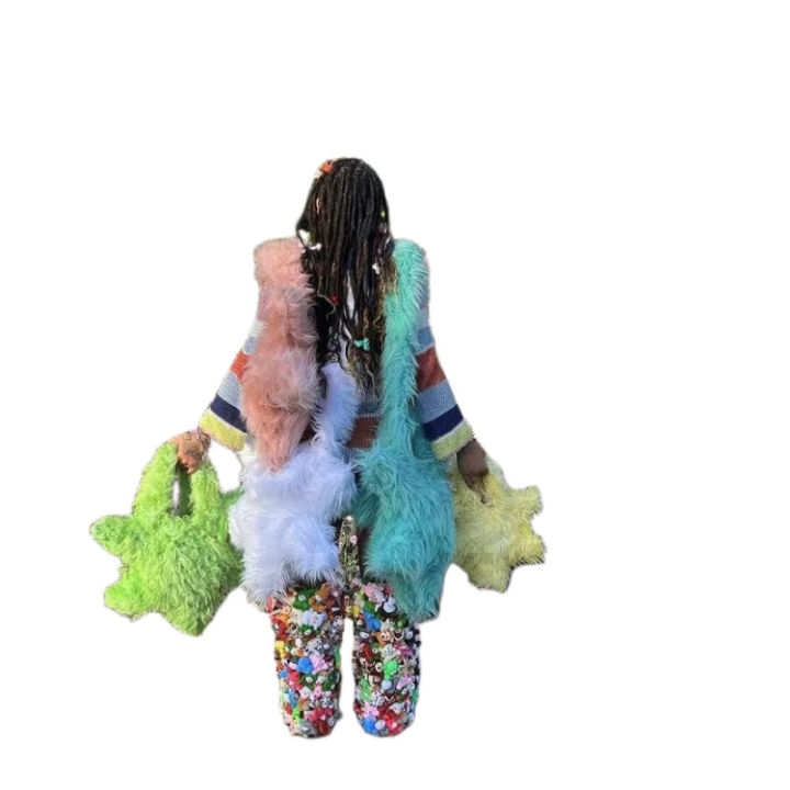 cestlafit-กระเป๋าผู้หญิง-กระเป๋าชุดเด็กผู้หญิงกระเป๋าขนเฟอร์ได้หลายสี