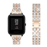 ❆ Diamond Band Metal Crystal for Amazfit GTS 3 2 mini Bracelet Wristband woman Strap for Amazfit Bip U/GTR 42MM Watch Accessories