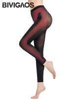 CWBIVIGAOS ผู้หญิง Ultra Thin Body Shapers Leggings 3-Stage ความดันกางเกงนอนสีดำเซ็กซี่ Slimming PAJAMA Leggings Shapewear