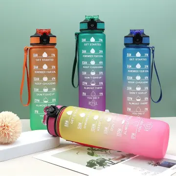 Collapsible Pink Ombre Water Bottle