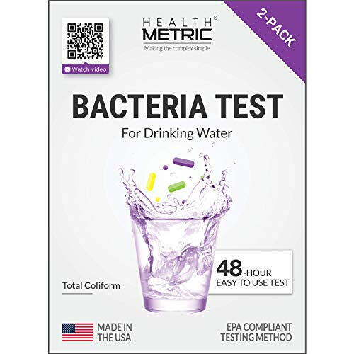 Health Metric Coliform Bacteria Test Kit for Drinking Water Easy to