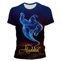 ฤดูร้อนใหม่อาหรับการ์ตูนอะนิเมะ T เสื้อ Aladdin 3D พิมพ์ T เสื้อผู้ชายผู้หญิงแฟชั่น Streetwear ลำลอง T เสื้อ Harajuku แขนสั้นเสื้อ