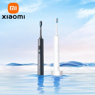 XIAOMI MIJIA แปรงสีฟันกันน้ำ,USB แปรงสีฟันไฟฟ้าพลังคลื่นเสียง T501ชาร์จได้ฟอกสีฟันแปรงสีฟันอัลตราโซนิก IPX7