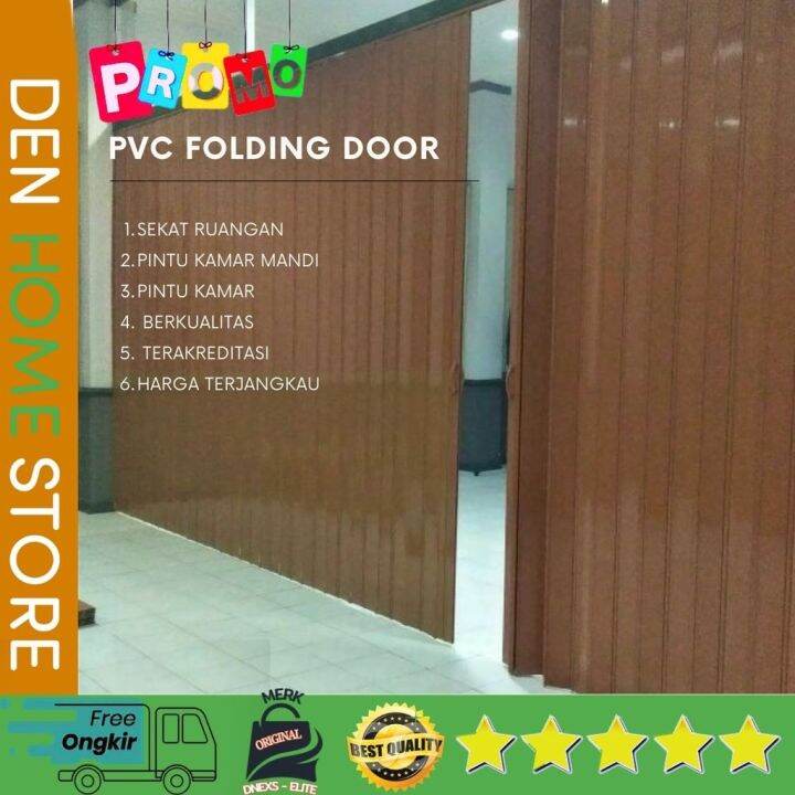Pintu Plastik Model Terkini - PVC Folding Door | Lazada Indonesia