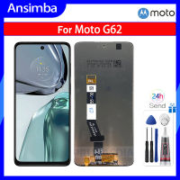 Ansimba ของแท้สำหรับ Motorola Moto G62หน้าจอ LCD ขนาด5G อะไหล่หน้าจอสัมผัสตัวประกอบดิจิตอลสำหรับ Motorola Moto G62 5G