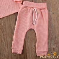 ✨QDA-0-24 M 3PCS Newborn Infant Baby Girls Boys Clothes Set Striped Top+Pants Outfit 2pcs Set