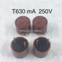 10ชิ้น ฟิวส์ T630 mA 250V FUSE อะไหล่อิเล็กทรอนิกส์ คุณภาพสูง