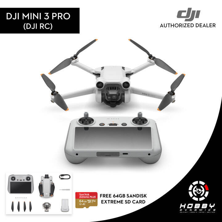 DJI Mini 3 Pro (DJI RC) with FREE Sandisk Extreme 64GB SD Card Lazada PH