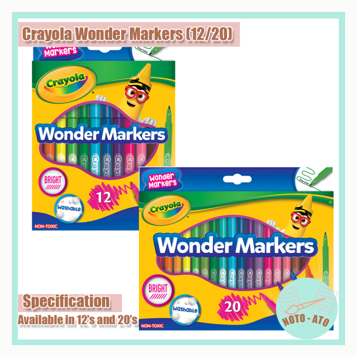 Crayola Wonder Marker (12pcs/20pcs) Lazada PH