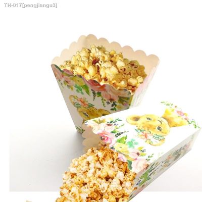♝♚卍 6pcs/Pack Jungle Safari Animals Popcorn Box Birthday Party Popcorn Chicken Cup Chips Fried Calamari Box For Girl Baby Shower