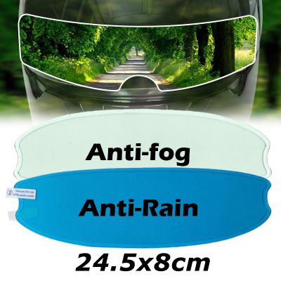 ♀✸▦ 2Pcs Motorcycle Helmet Anti-rain and Anti-fog Films Safety Driving Durable Nano Coating Clear Sticker Film Motorbike Accessories