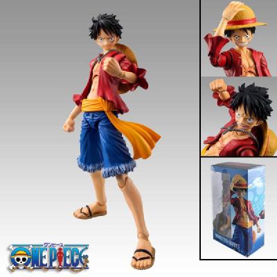 อะนิเมะเรื่องวันพีชโจรสลัด Monkey D Luffy ข้อต่อเลื่อนได้สามารถเปลี่ยนหัวได้และมือตุ๊กตาขยับแขนขาได้มังงะแบบจำลองพระเยซูตุ๊กตาของเล่น