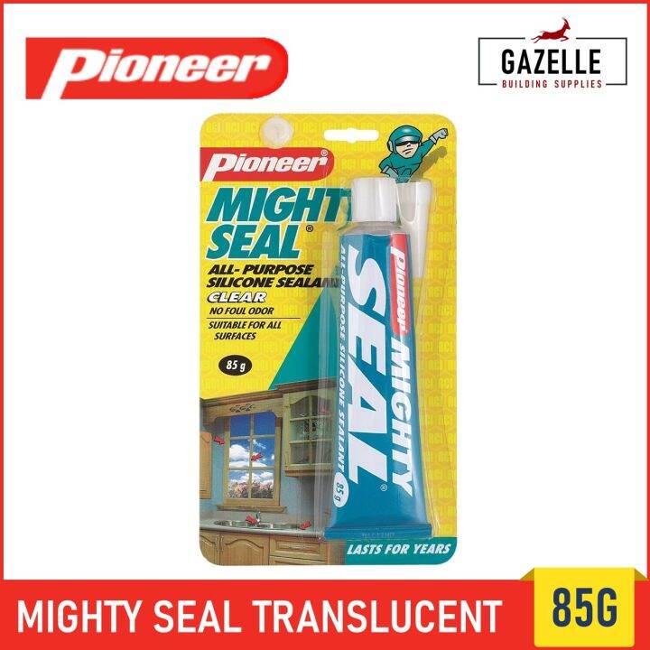 Pioneer Mighty Seal All Purpose Silicon Sealant Translucent 85g Lazada PH