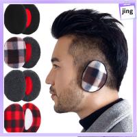 JING เด็ก Soft อบอุ่น Ear Protection Fluffy Fleece Ear Warmers Ear Cover ที่อุ่นหูแบบไม่มีแถบ ที่ปิดหูกันหนาว