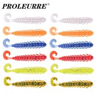 【hot】▤ 10pcs Fishy Smell Soft Bait Fishing Worms 50mm 65mm Larvae Wobblers Tackle Swim Aritificial Silicone Bass Jerking