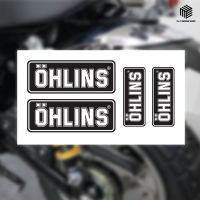 สติ๊กเกอร์ติดโช๊ค OHLINS มี 3 สี กันน้ำอย่างดี พร้อมเคลือบกันรอย มี 2 ไซส์ในแผ่นเดียว (DIY-077)