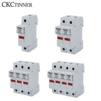 【YF】ஐ✽  1P 2P 4P RT18-32X 380V-500V Fuse Holder 500V 10x38mm Rail Mounting Bottom With