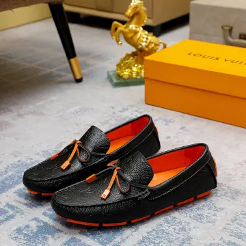 Casual Black Louis Vuitton Loafers For Men Size Uk 711