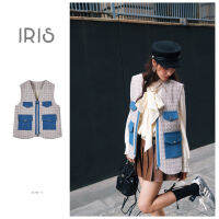 [สินค้าลิขสิทธิ์แท้] IRIS BOUTIQUE IV2023YD39-IS2023YD77 Beach sunset vest-Cheese cream shirt เสื้อกั๊กแขนกุด เสื้อเชิ้ต