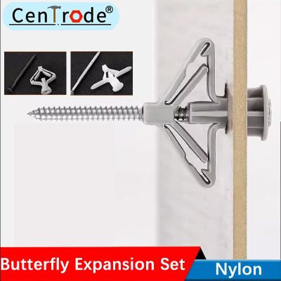 Excellent nylon plastic aircraft expansion pipe hollow wall curtain gypsum board / expansion screw anchor bolt plug 10PCS