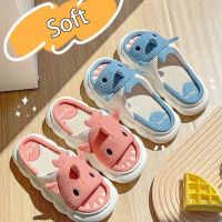 Cute Cartoon Home Slippers Women Non-slip Linen Slippers Indoor Shoes Couples Bedroom Flat shoes Unisex Summer Beach Sandals