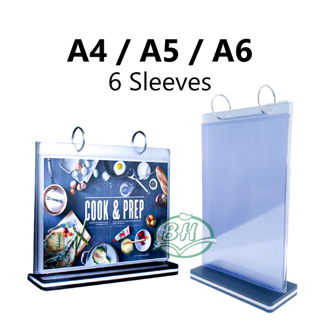 [READY STOCKS from KL] A4, A5 & A6 Size Flip Menu Stand, Display Stand