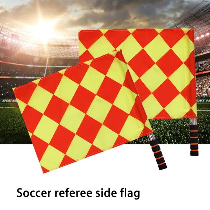 2pcs-set-world-soccer-referee-flag-fair-play-sports-match-football-linesman-europe-flags-referee-equipment-replacement-parts
