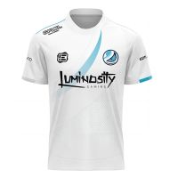 T SHIRT -  Luminosity Gaming 2023 เสื้อสเวตเตอร์ผู้ชาย สีขาว-น้ำเงิน