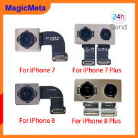 MagicMeta กล้องหลังกล้องหลังสำหรับ Iphone 7 7 Plus 8 8 Plus กล้องด้านหลังพร้อมสายเคเบิลงอได้100% ทดสอบชิ้นส่วนโทรศัพท์มือถืออะไหล่ซ่อมระบบกล้องวงจรปิดหลังสำหรับ Iphone 7 7 Plus Iphone 8 Plus
