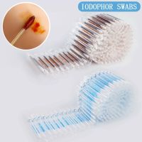 Disposable Iodine Cotton Swab Independent Packing Iodophor Swabs Sticks Adult Children Baby Outdoor Home Daily Safety Survival