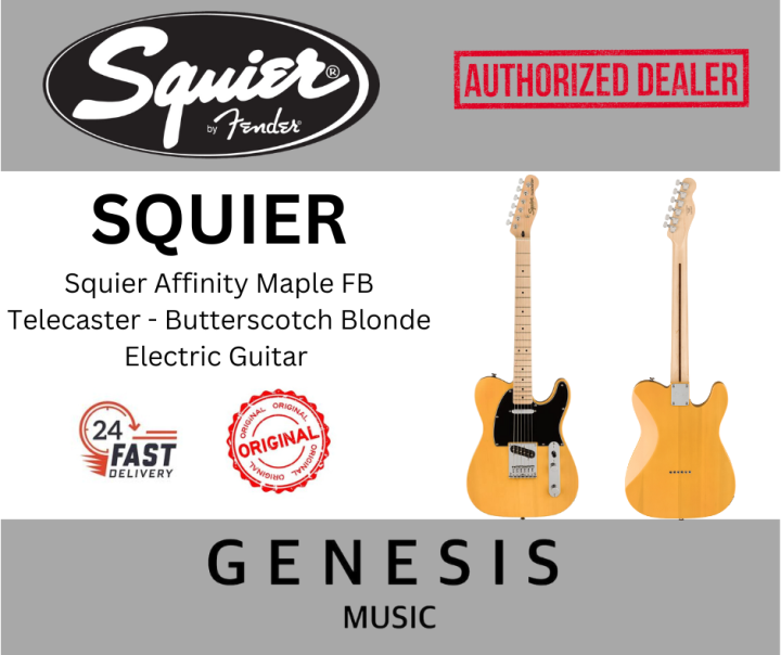 Squier Affinity Telecaster Electric Guitar Maple Fb Butterscotch Blonde Lazada