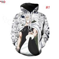 2023 NewHX อะนิเมะญี่ปุ่น Monkey · D · Garp Luffy 3D พิมพ์ Unisex Hoodies เสื้อแขนยาว