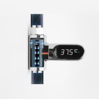 ขายร้อนจอแสดงผล LED บ้านเครื่องวัดอุณหภูมิน้ำไหล Self- 8-85 ℃ Visual Water Temperature Meter Monitor สำหรับ Baby